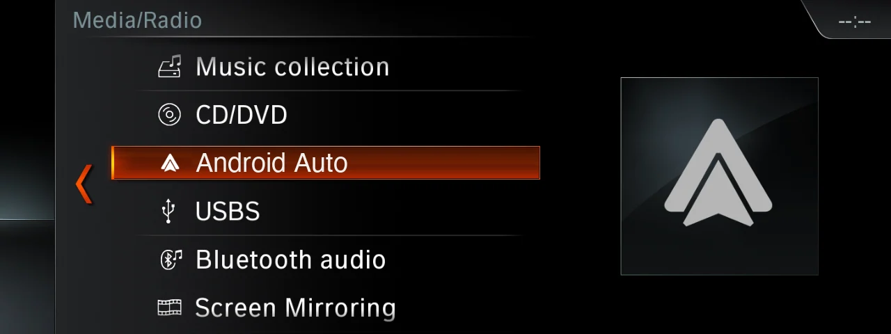 Android Auto on BMW EntryNav2