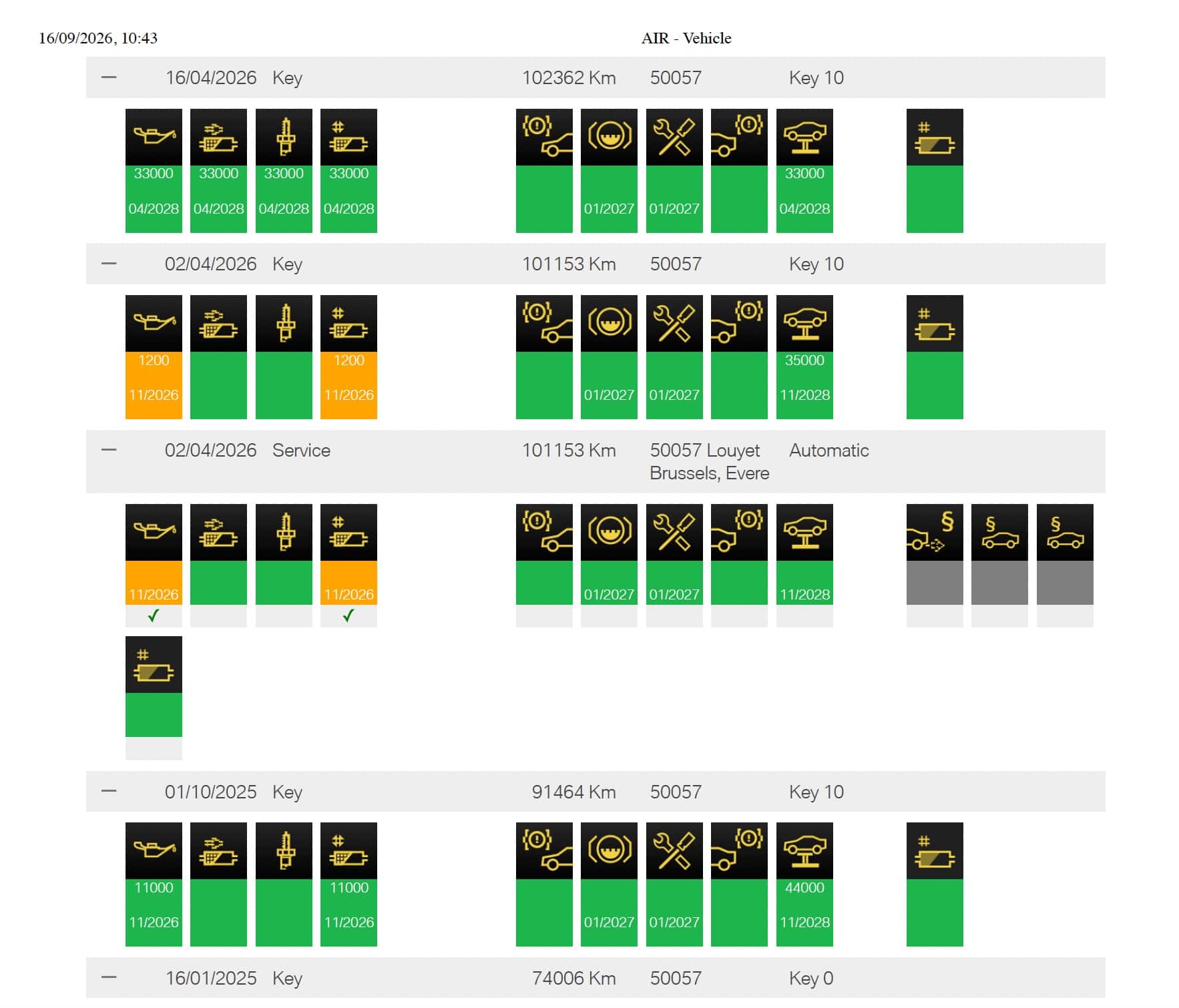 Air Service History and mileage check - Image 6
